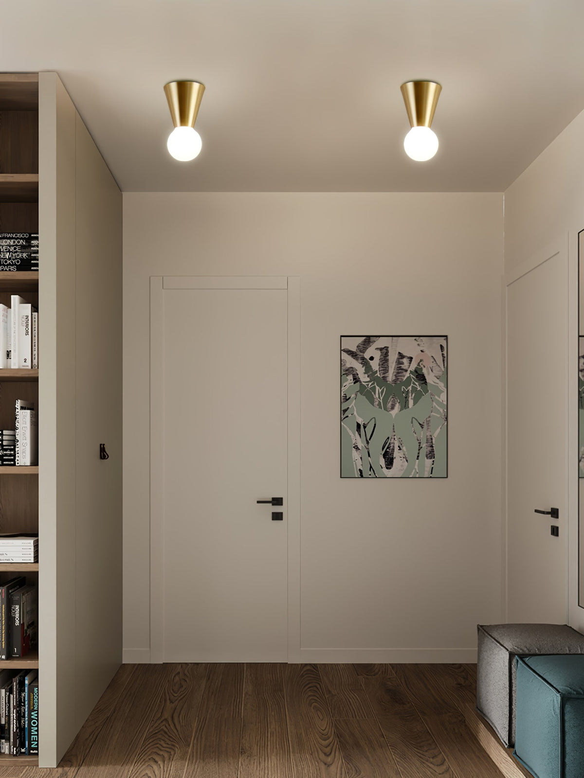 Nycareth lámpara de techo moderna y minimalista de vidrio