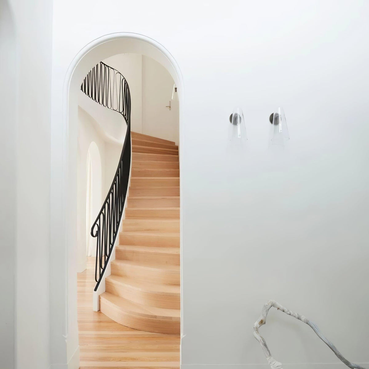Yoke aplique de pared de vidrio