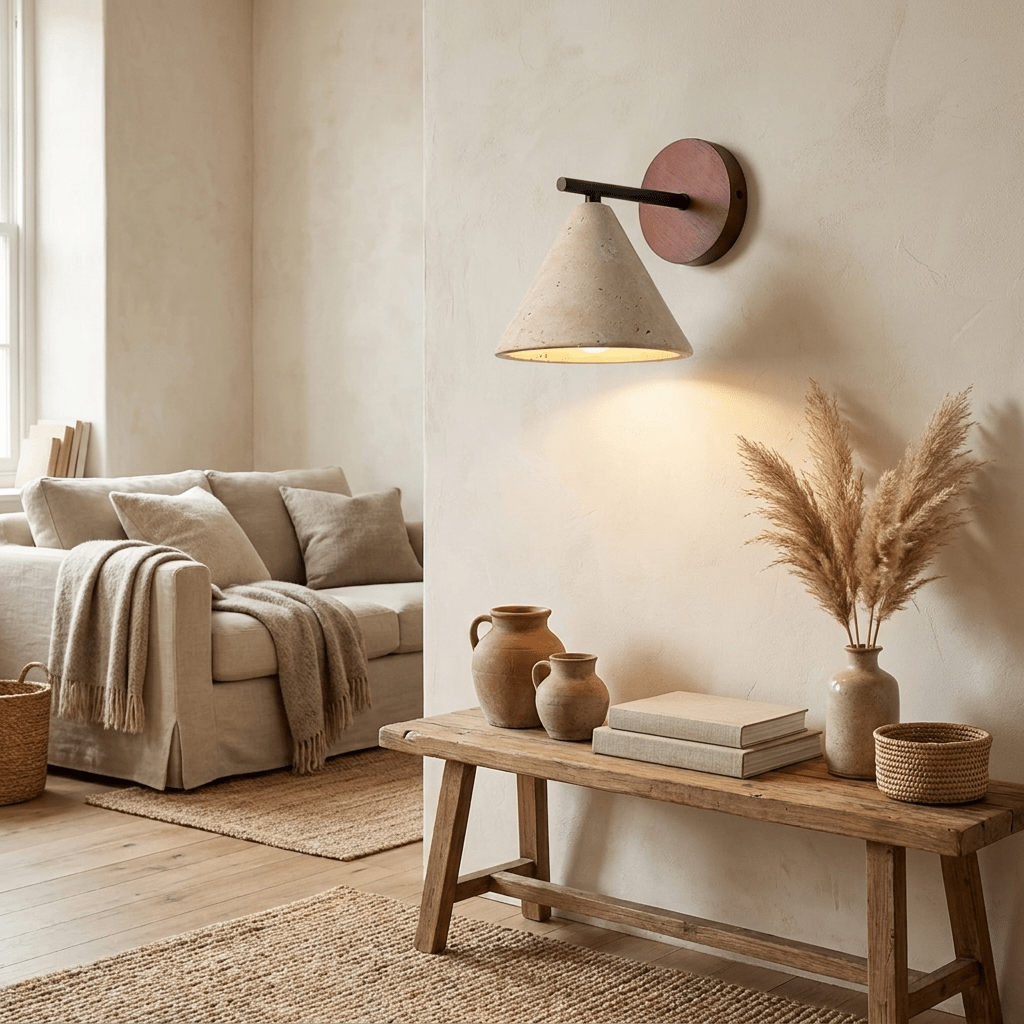 Valorenne aplique de pared travertino