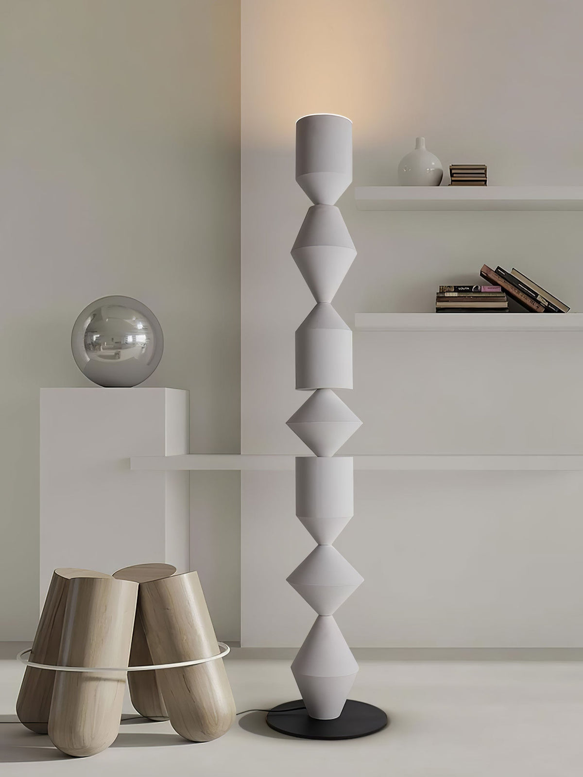 Drisen lámpara de pie minimalista de madera