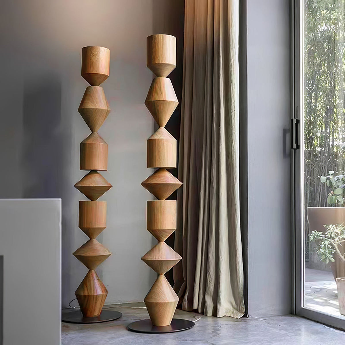 Drisen lámpara de pie minimalista de madera