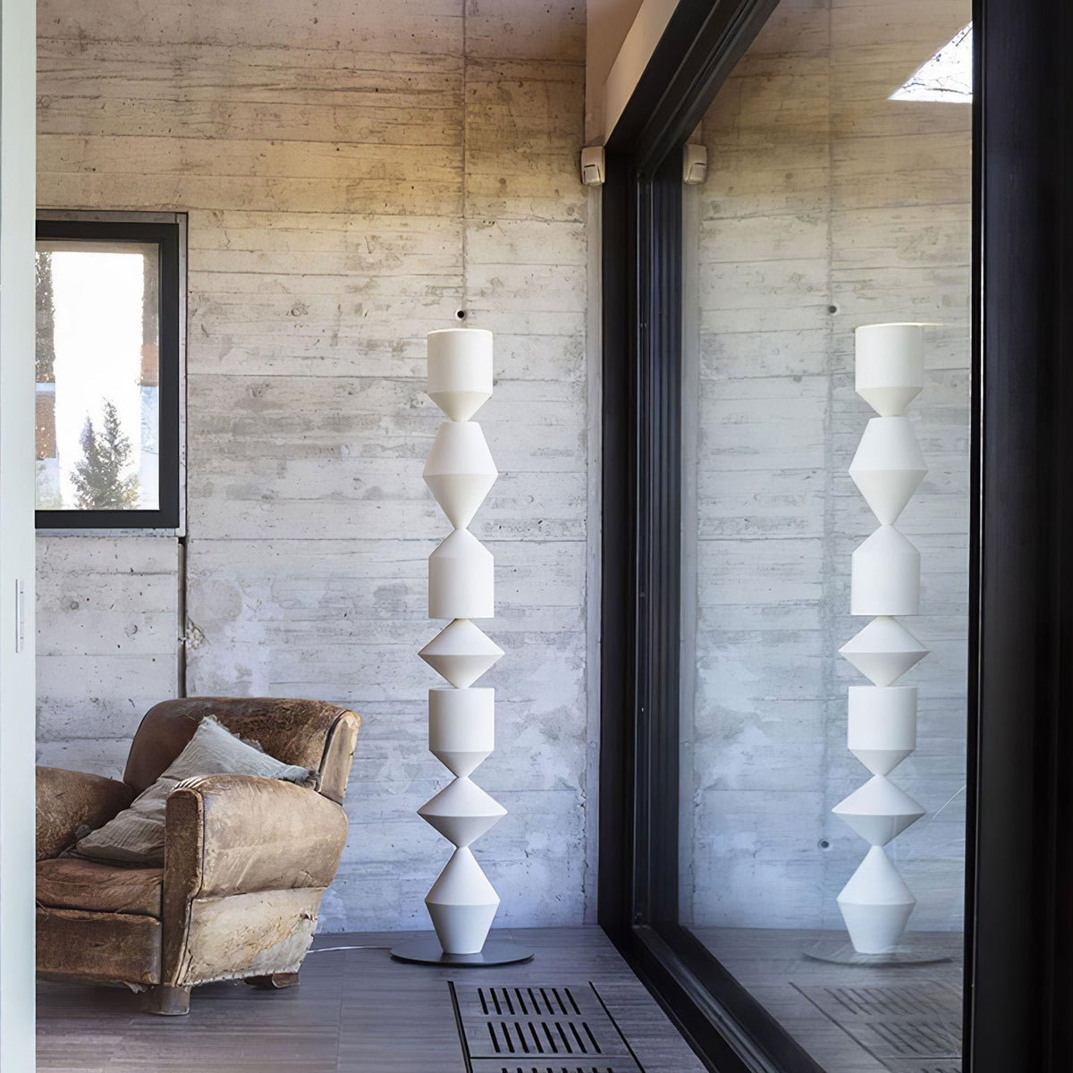 Drisen lámpara de pie minimalista de madera