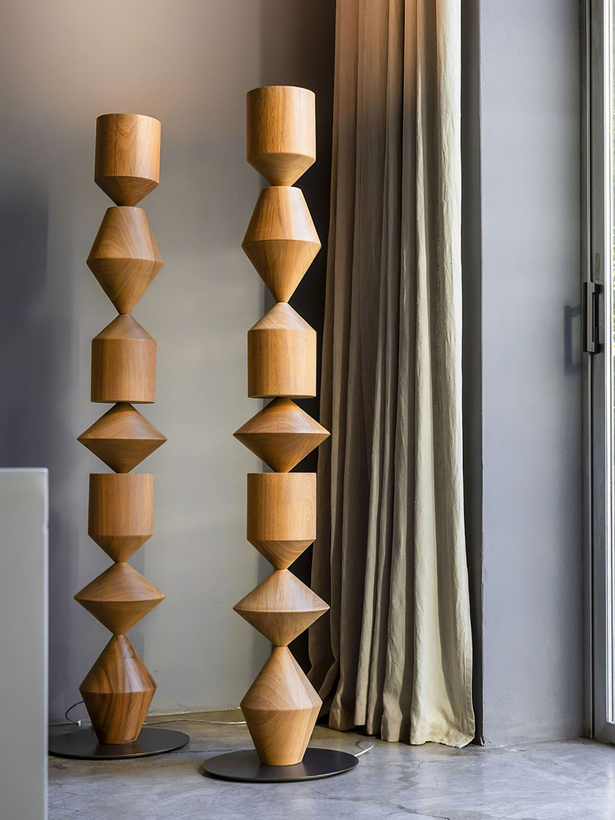 Drisen lámpara de pie minimalista de madera