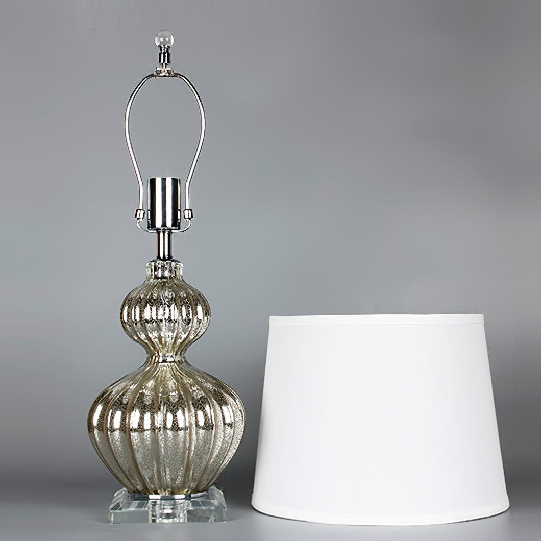 Gloria lámpara de mesa elegante de vidrio