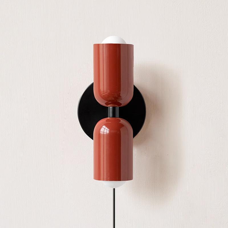 Teriielle aplique de pared verde negro minimalista enchufe enchufable