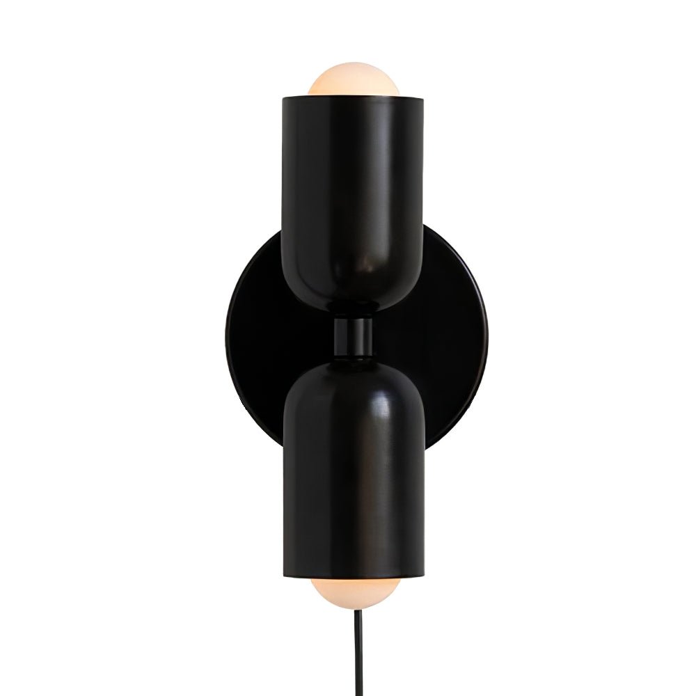 Teriielle aplique de pared verde negro minimalista enchufe enchufable