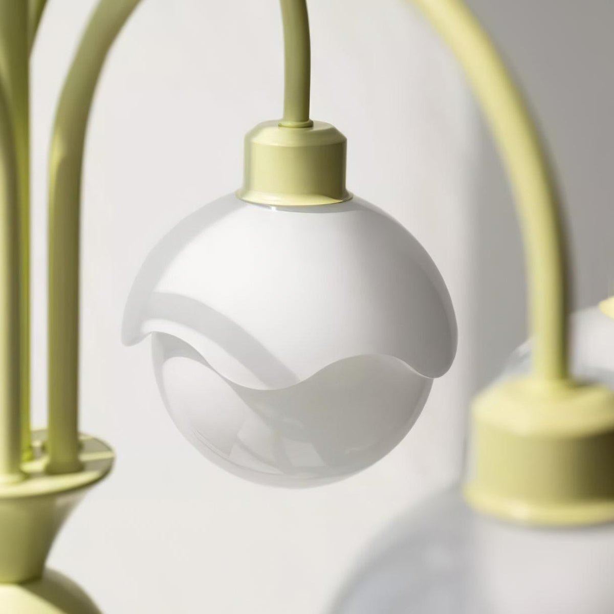 Sorivora lámpara de araña Matcha verde lychee cremoso brazo