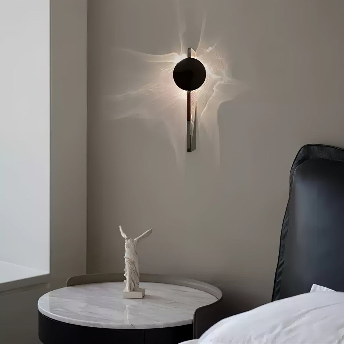Pethr aplique de pared onda minimalista de acero