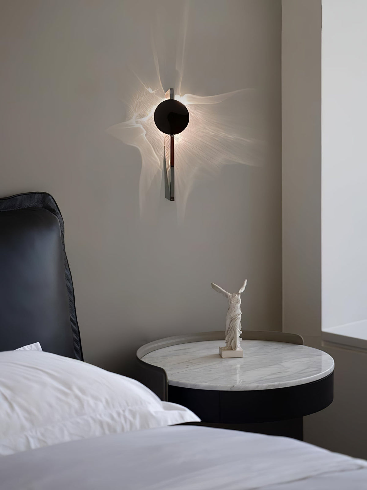 Pethr aplique de pared onda minimalista de acero