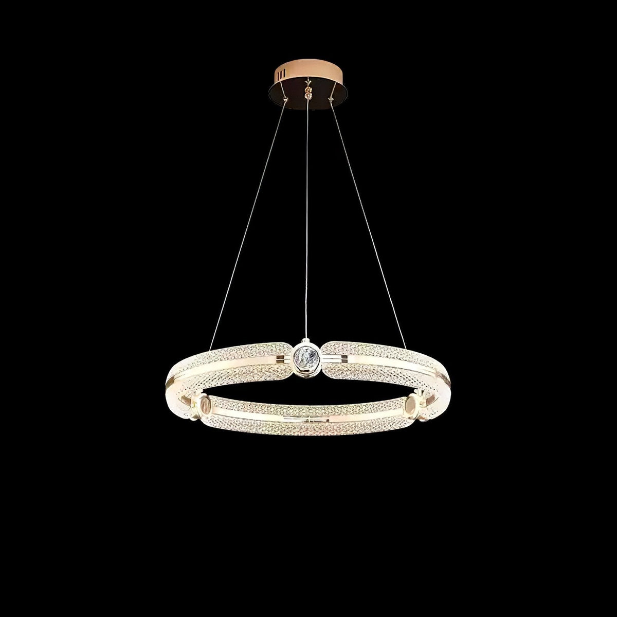 Cireira lámpara de araña Creative Ring