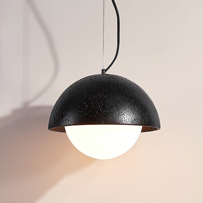 Avdoraris Lámpara Colgante Forma Cúpula Travertino Moderno