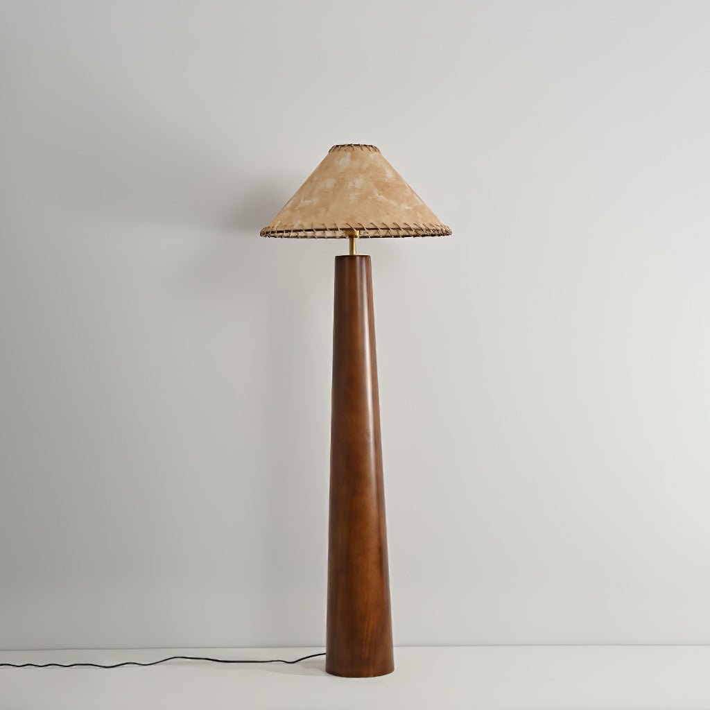 Syleelia lámpara de pie de madera de caucho