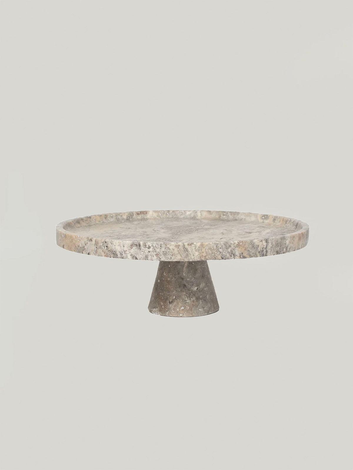 Tesk Bandeja de pedestal en mármol Marquina