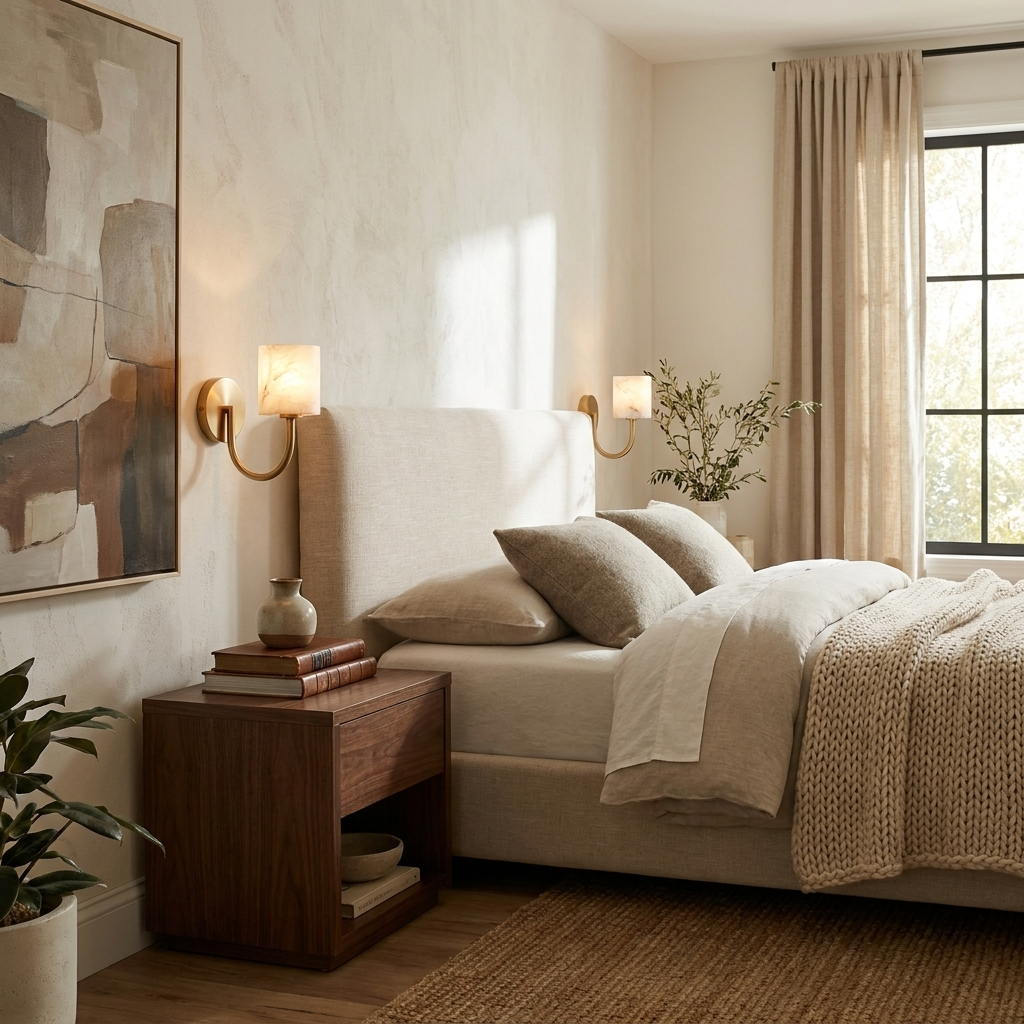 Sedgewick Aplique de pared de alabastro