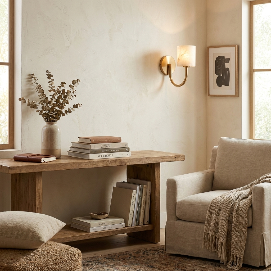 Sedgewick Aplique de pared de alabastro