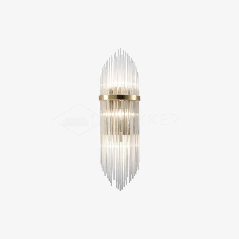 Greshen aplique de pared postmoderno de lujo con cristal