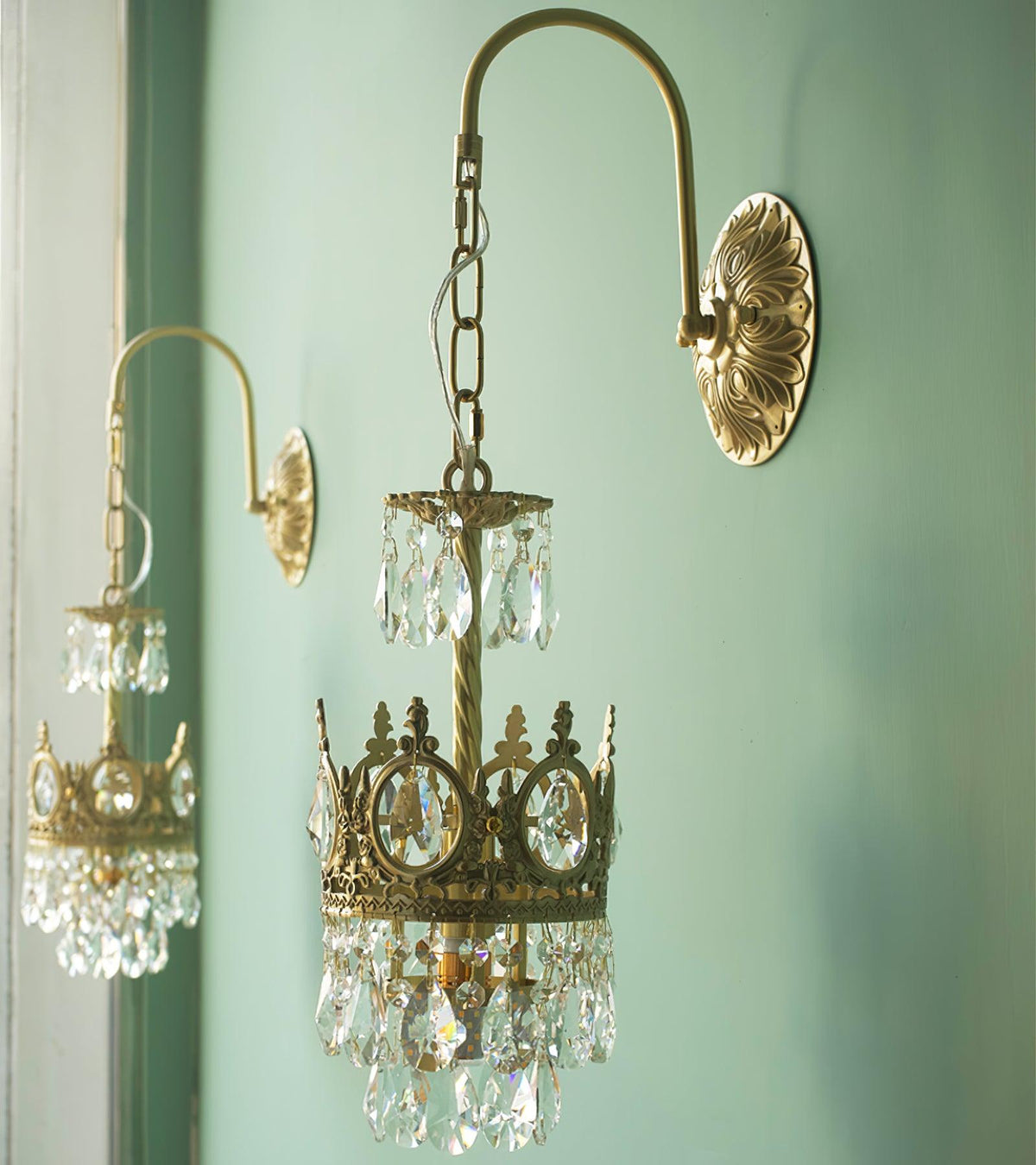 Aplique de pared cristal Crown
