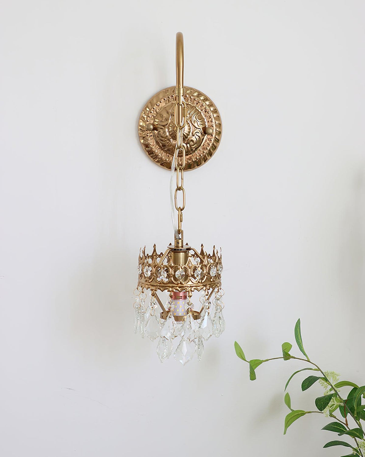 Ivmarila aplique de pared Corona de Arte nórdico en cristal