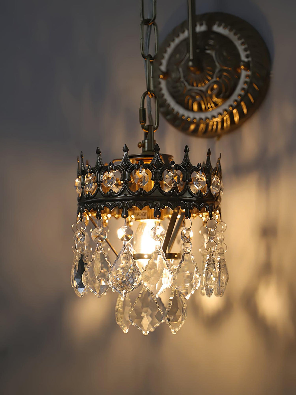 Ivmarila aplique de pared Corona de Arte nórdico en cristal
