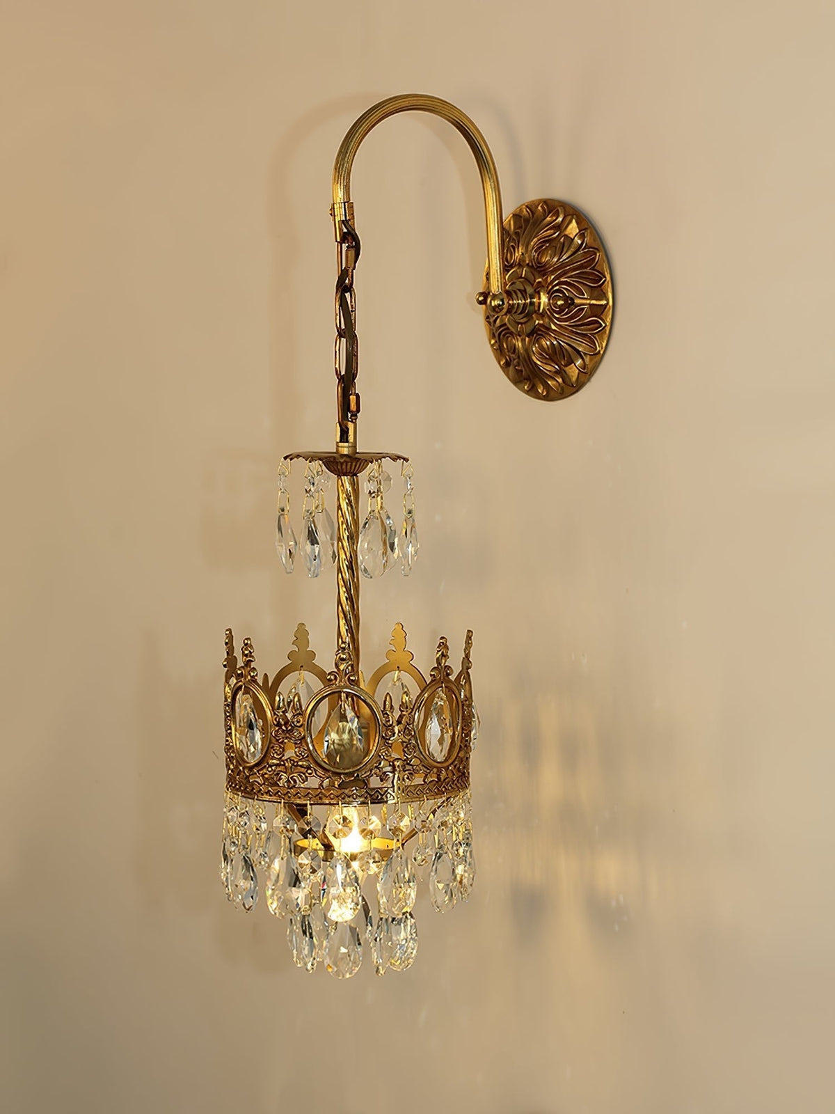 Aplique de pared cristal Crown
