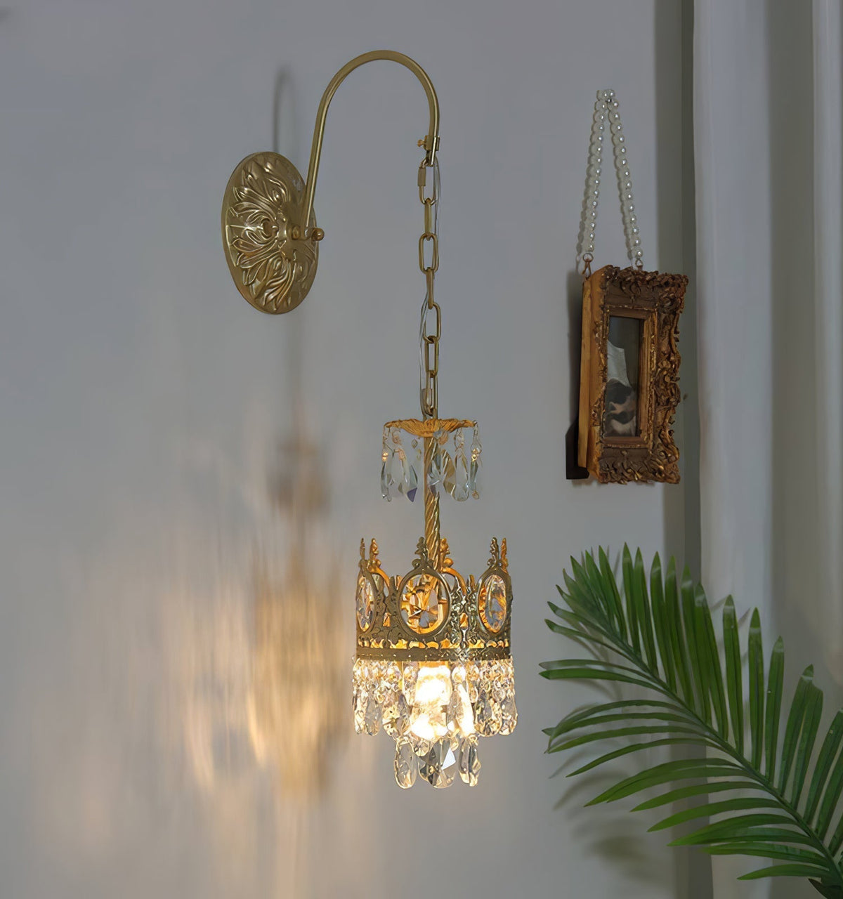 Aplique de pared cristal Crown