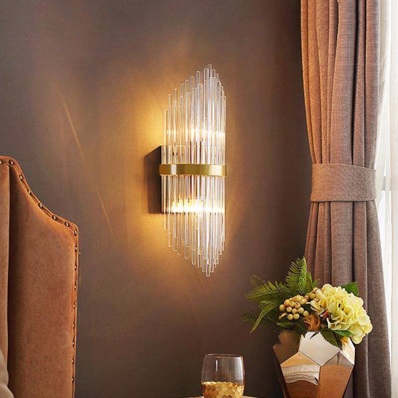 Greshen aplique de pared postmoderno de lujo con cristal