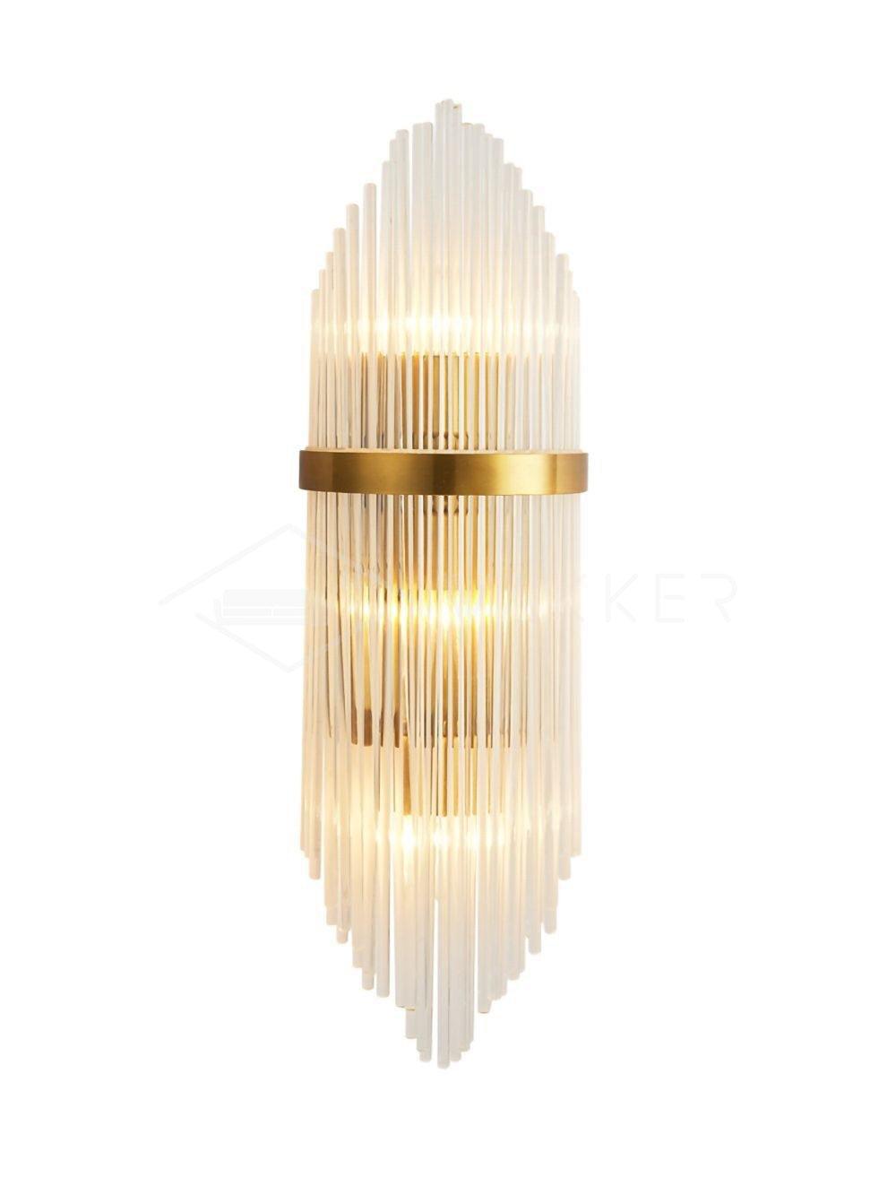 Greshen aplique de pared postmoderno de lujo con cristal