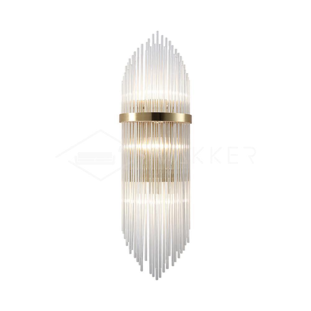 Greshen aplique de pared postmoderno de lujo con cristal