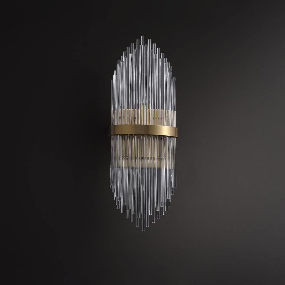 Greshen aplique de pared postmoderno de lujo con cristal