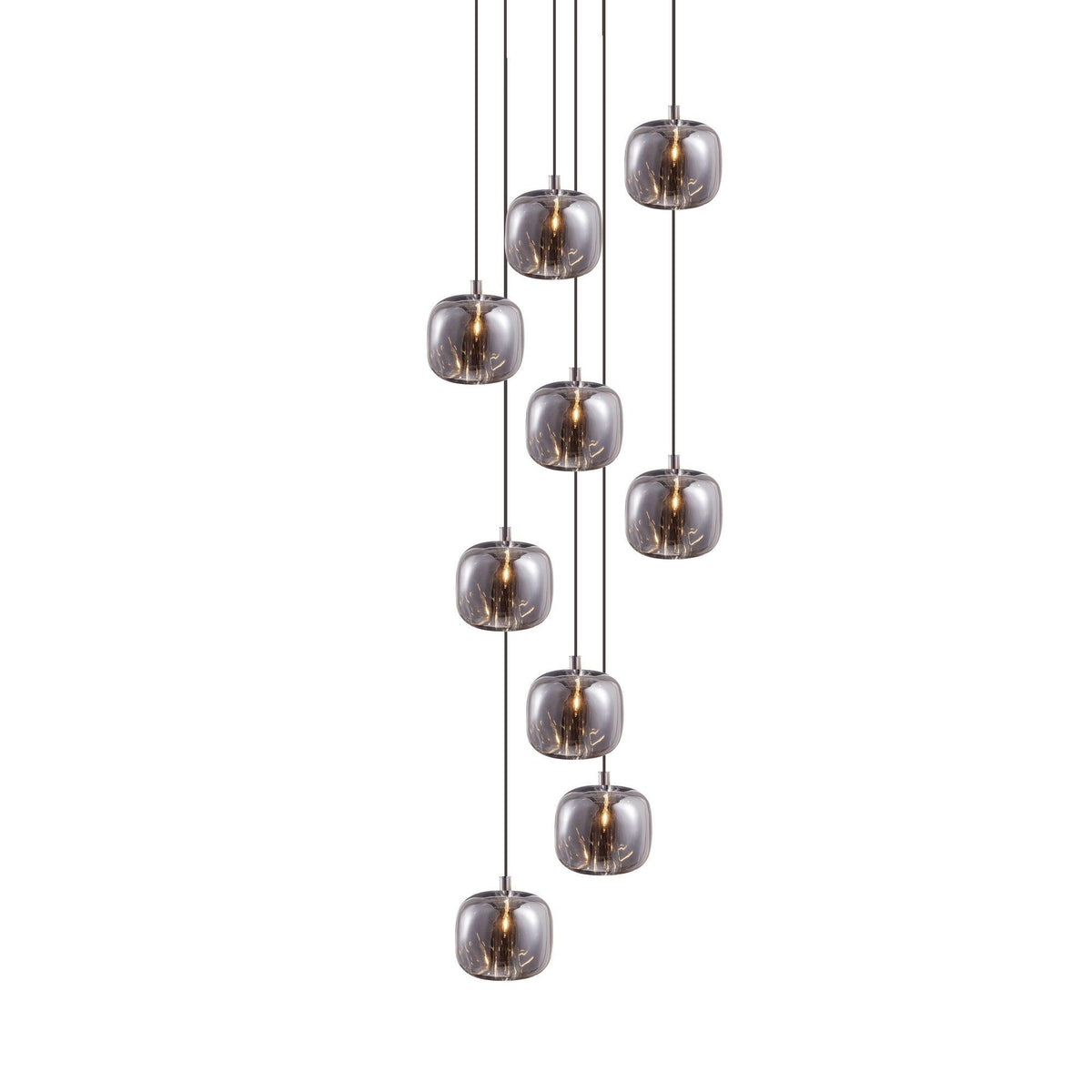 Glowcube lámpara de araña moderna de cristal