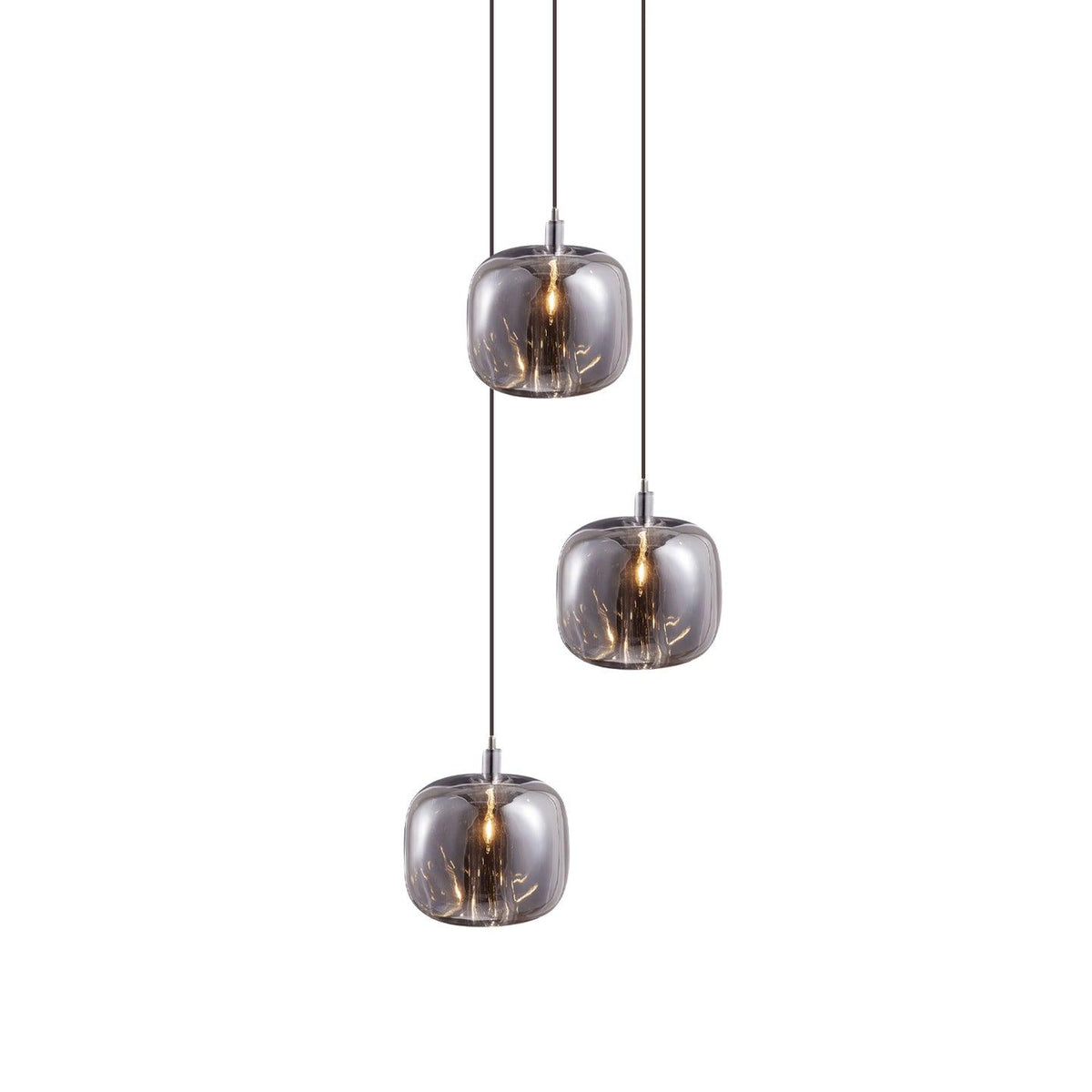 Glowcube lámpara de araña moderna de cristal