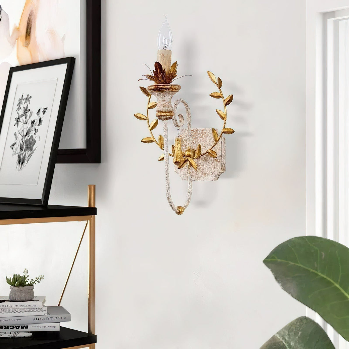 Aplique de pared de madera Opal
