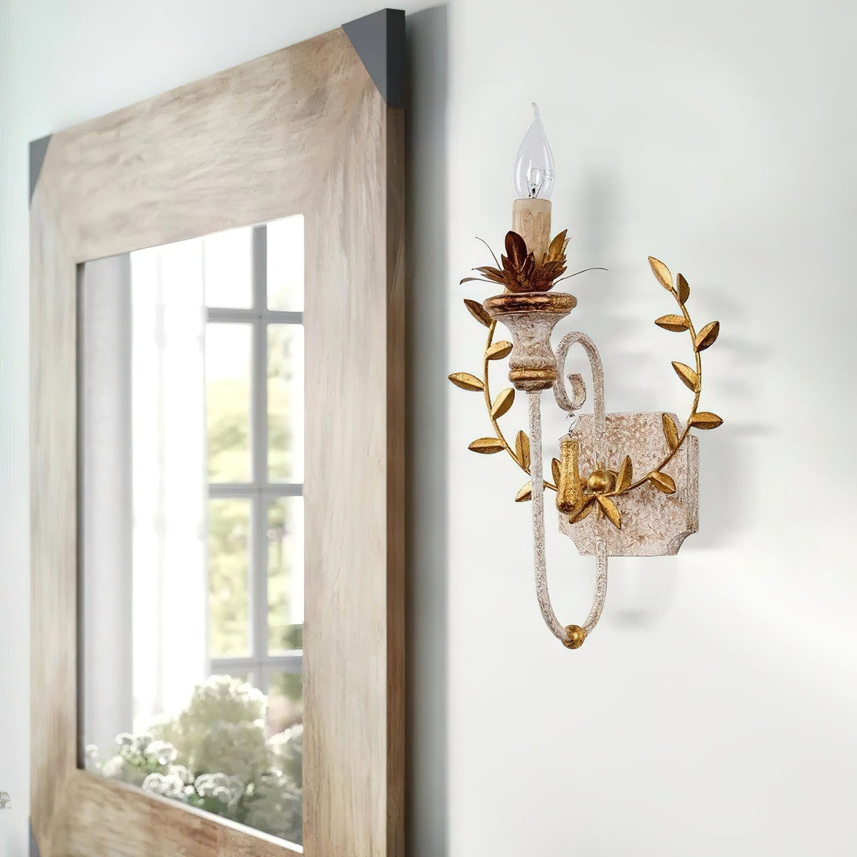 Aplique de pared de madera Opal