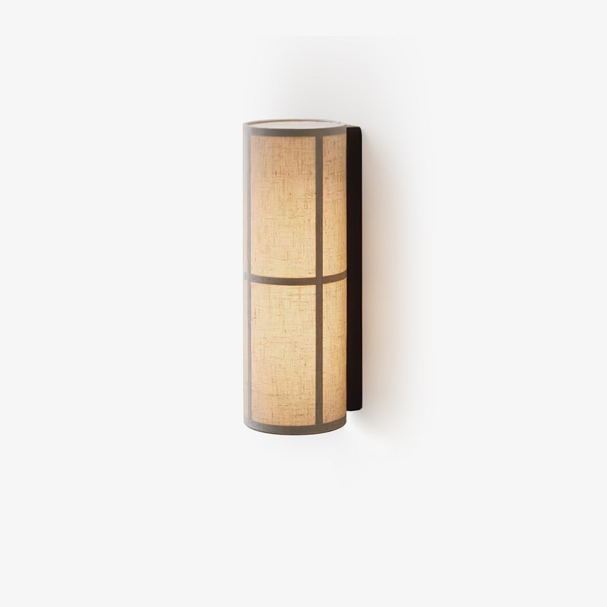 Mirinella aplique de pared cilindro tela brillo suave