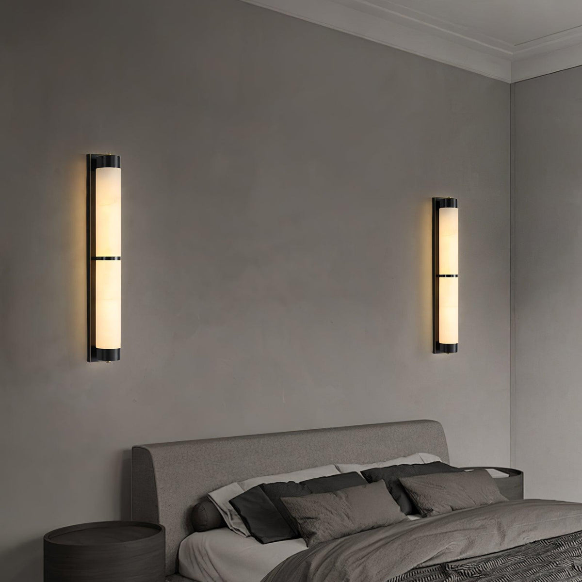 Albelise aplique de pared minimalista en alabastro