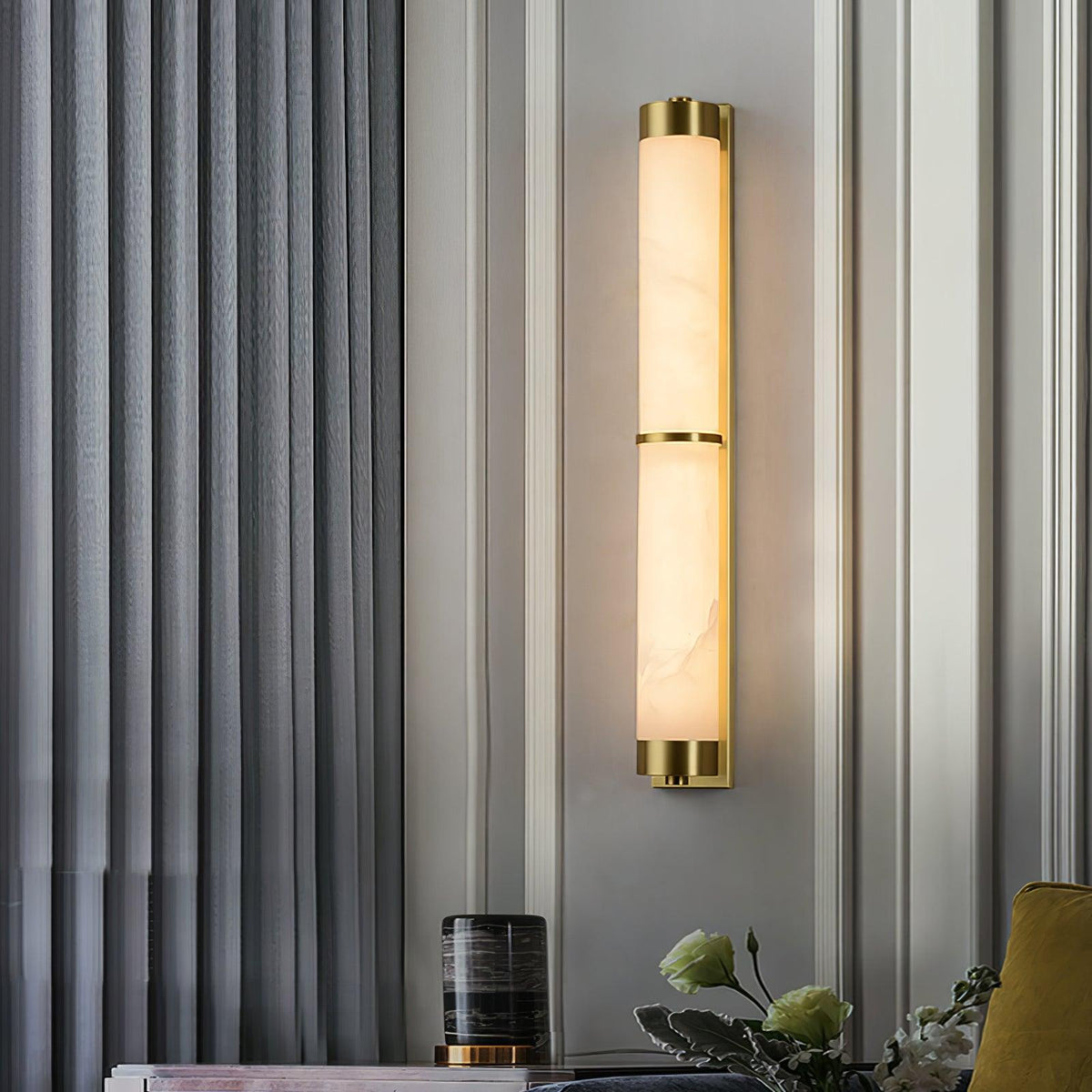 Albelise aplique de pared minimalista en alabastro