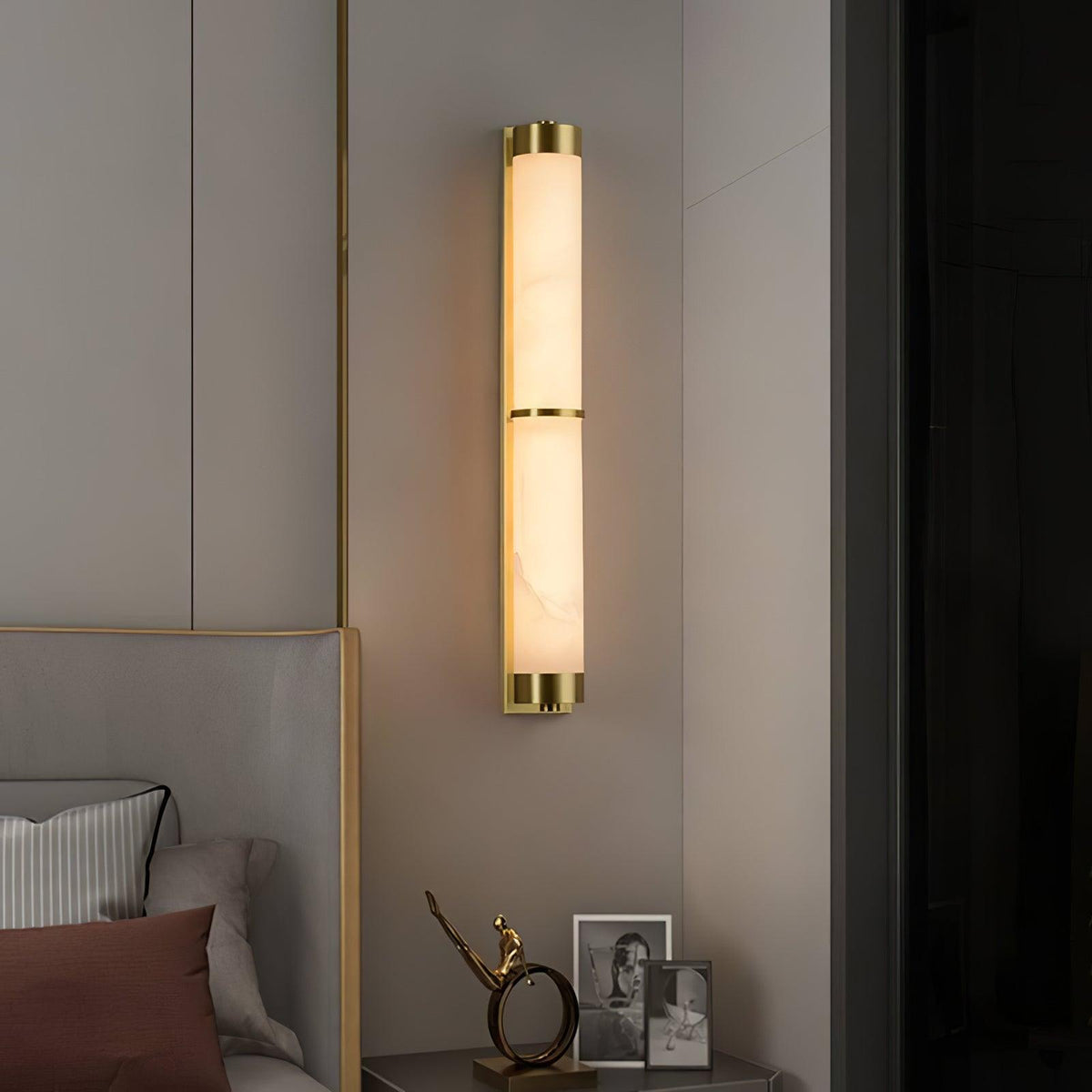 Albelise aplique de pared minimalista en alabastro