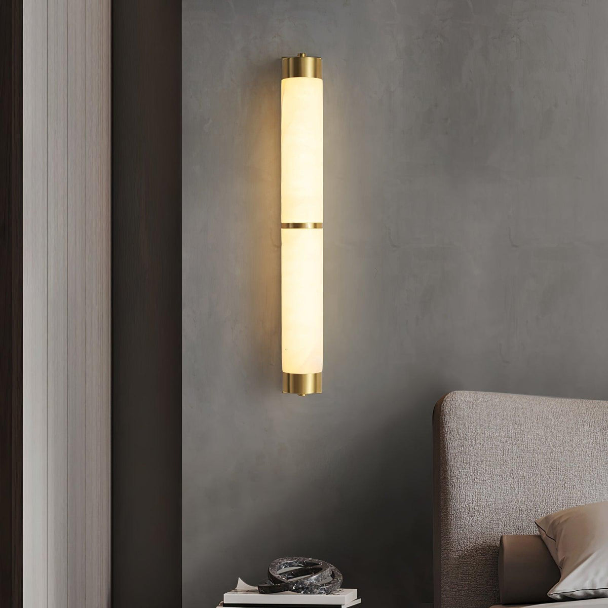 Albelise aplique de pared minimalista en alabastro