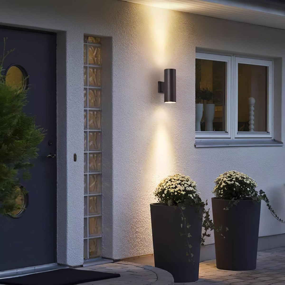 Caliraine aplique de pared moderno minimalista cilíndrico exterior