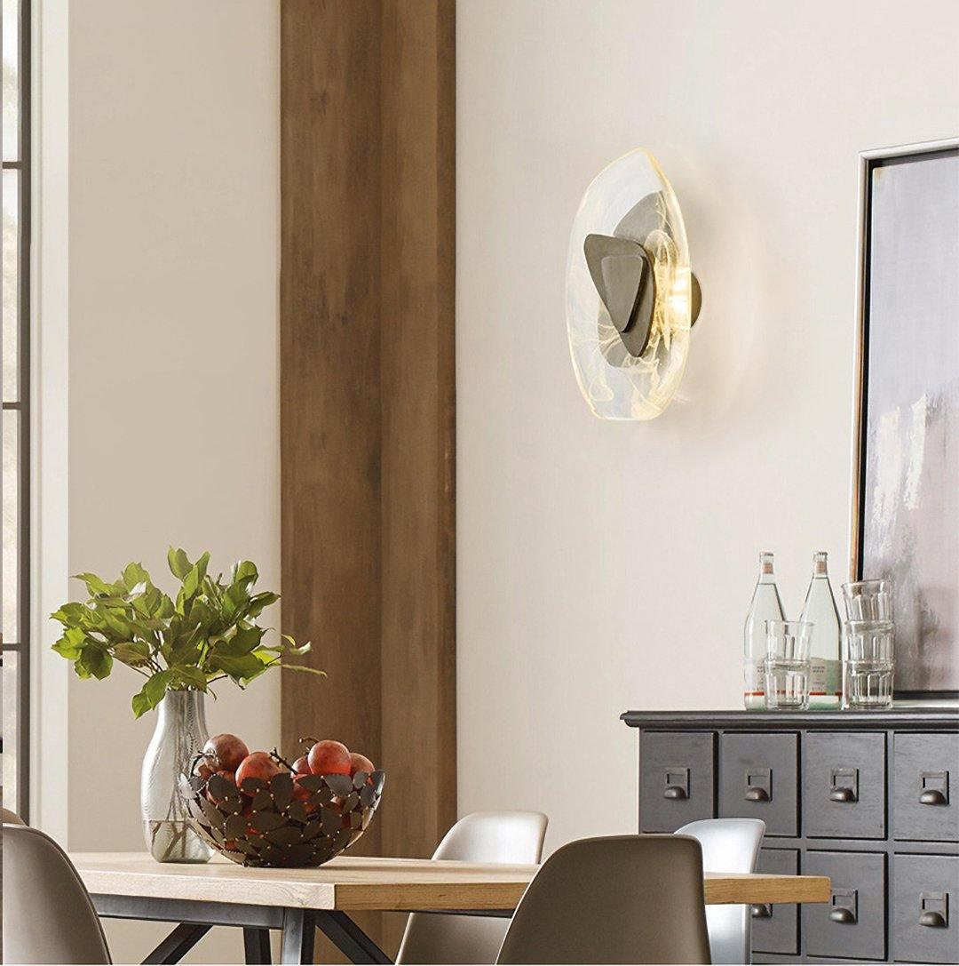 Gana aplique de pared de vidrio nórdico premium art