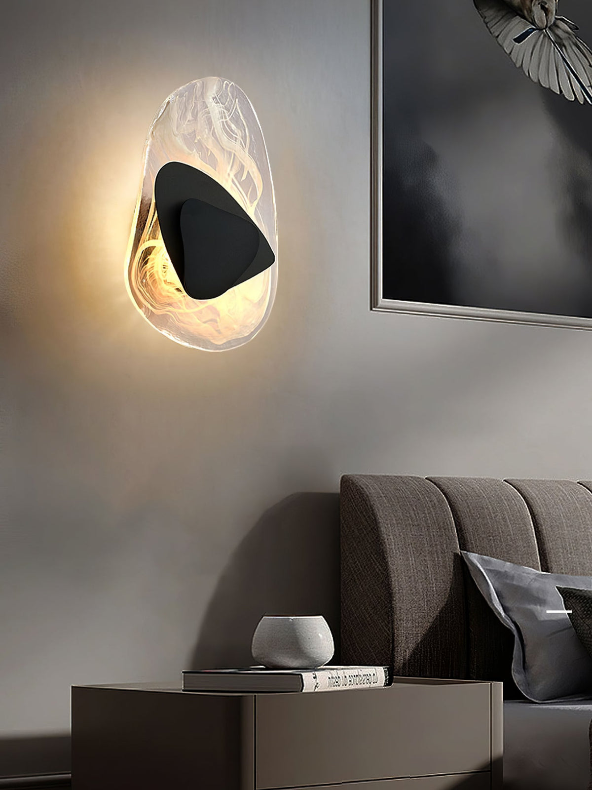 Gana aplique de pared de vidrio nórdico premium art