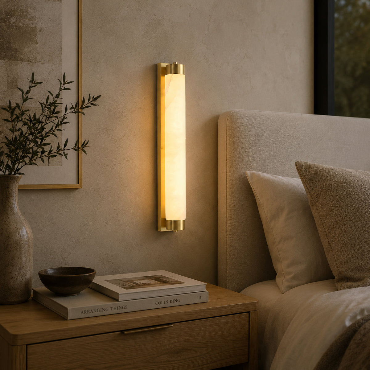 Alvion aplique de pared alabastro