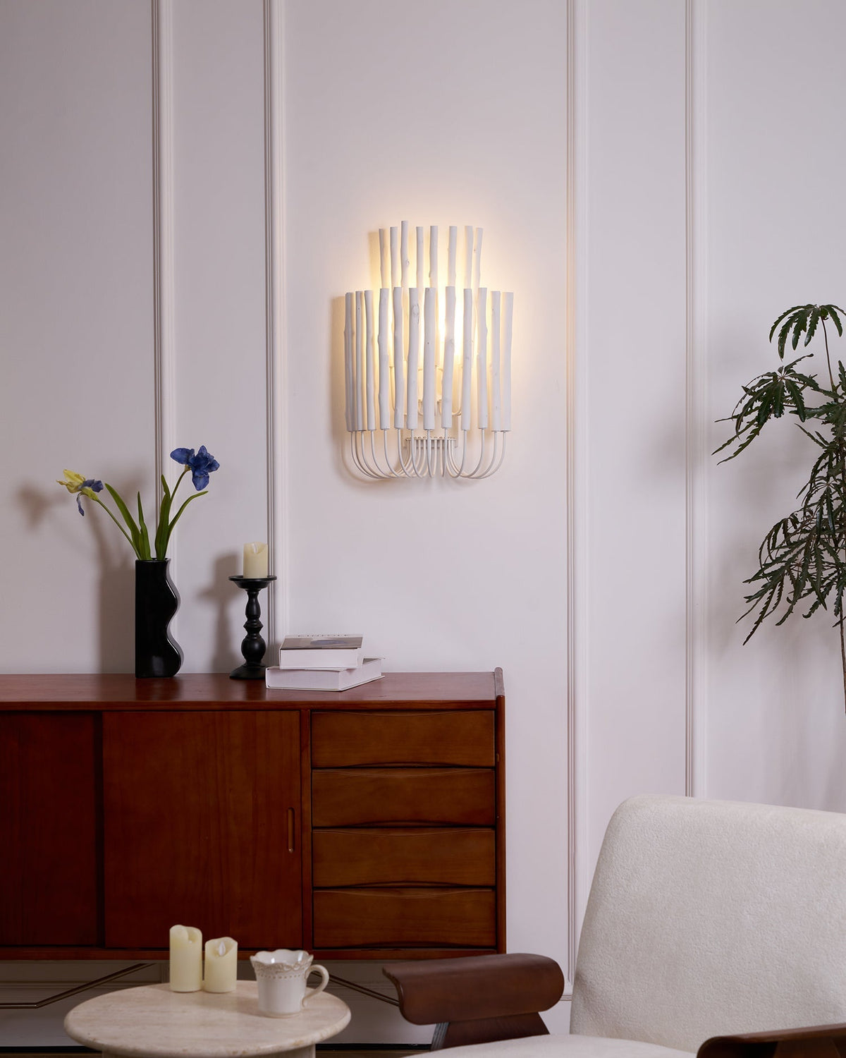 Vasilora aplique de pared individual de madera con diseño creativo artístico