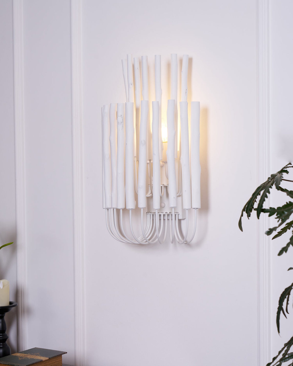 Vasilora aplique de pared individual de madera con diseño creativo artístico