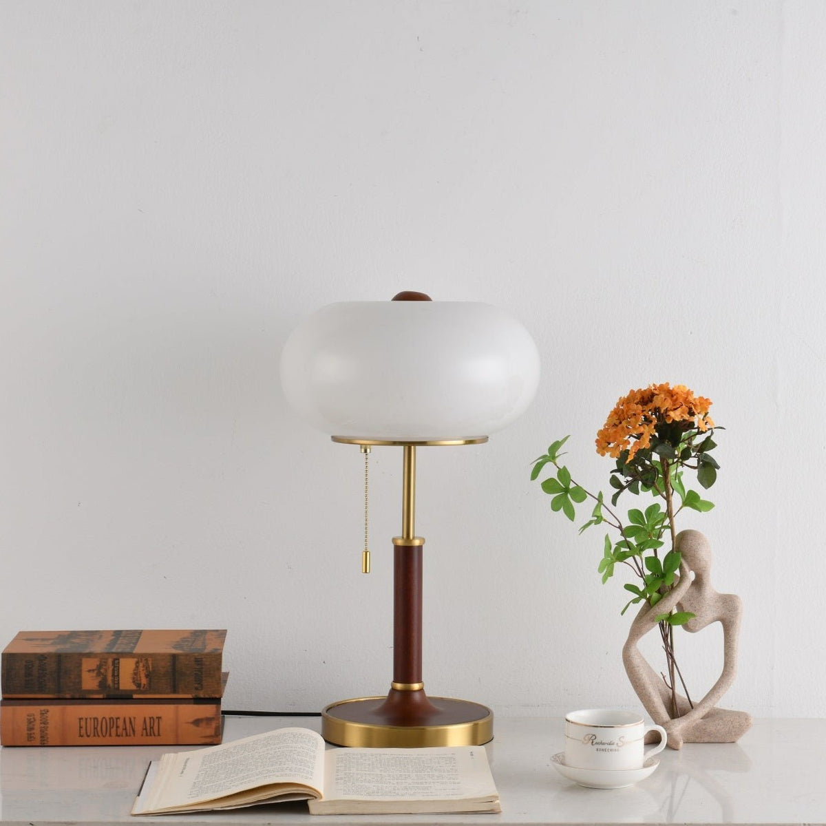 Gemno lámpara de mesa Vintage