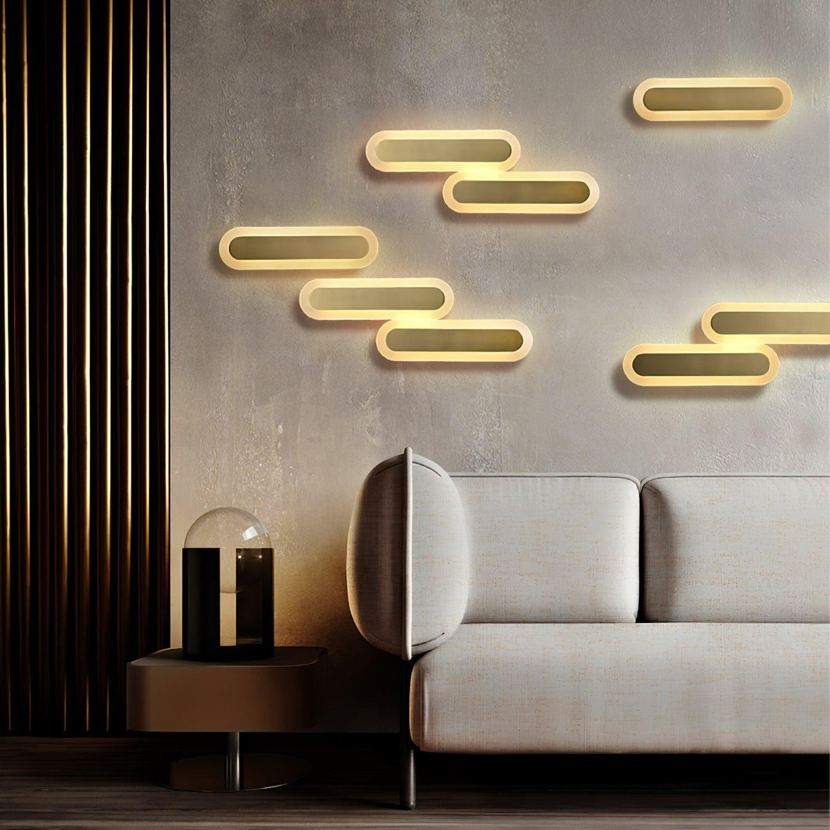 Solanelle aplique de pared moderno minimalista de latón