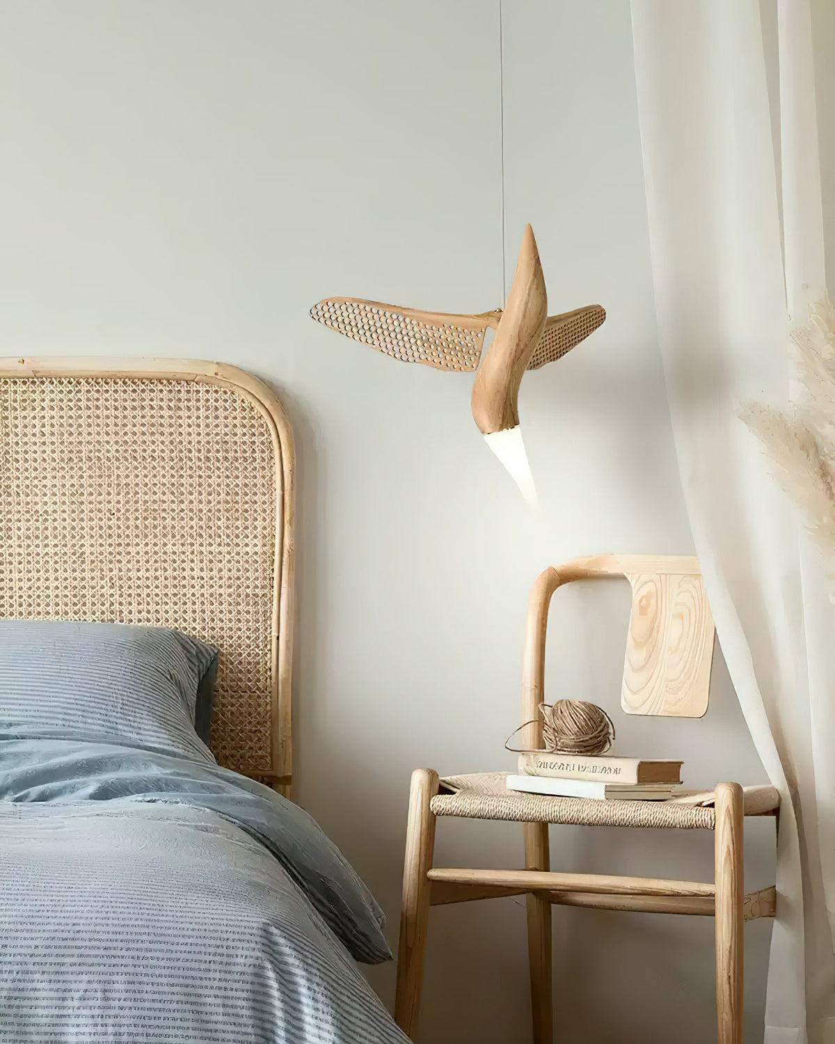 Elsilor lámpara colgante Avian-Inspired de madera