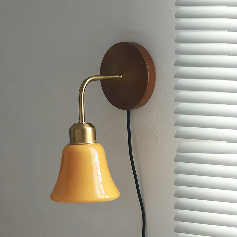 Reniine aplique de pared con enchufe en color pastel enchufable