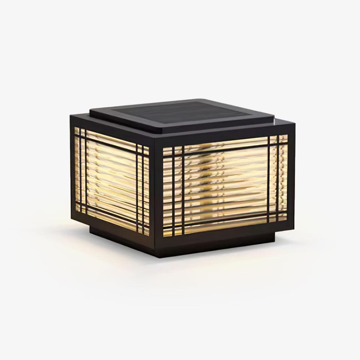 Glorin lámpara de mesa en acero inspirada en Japón