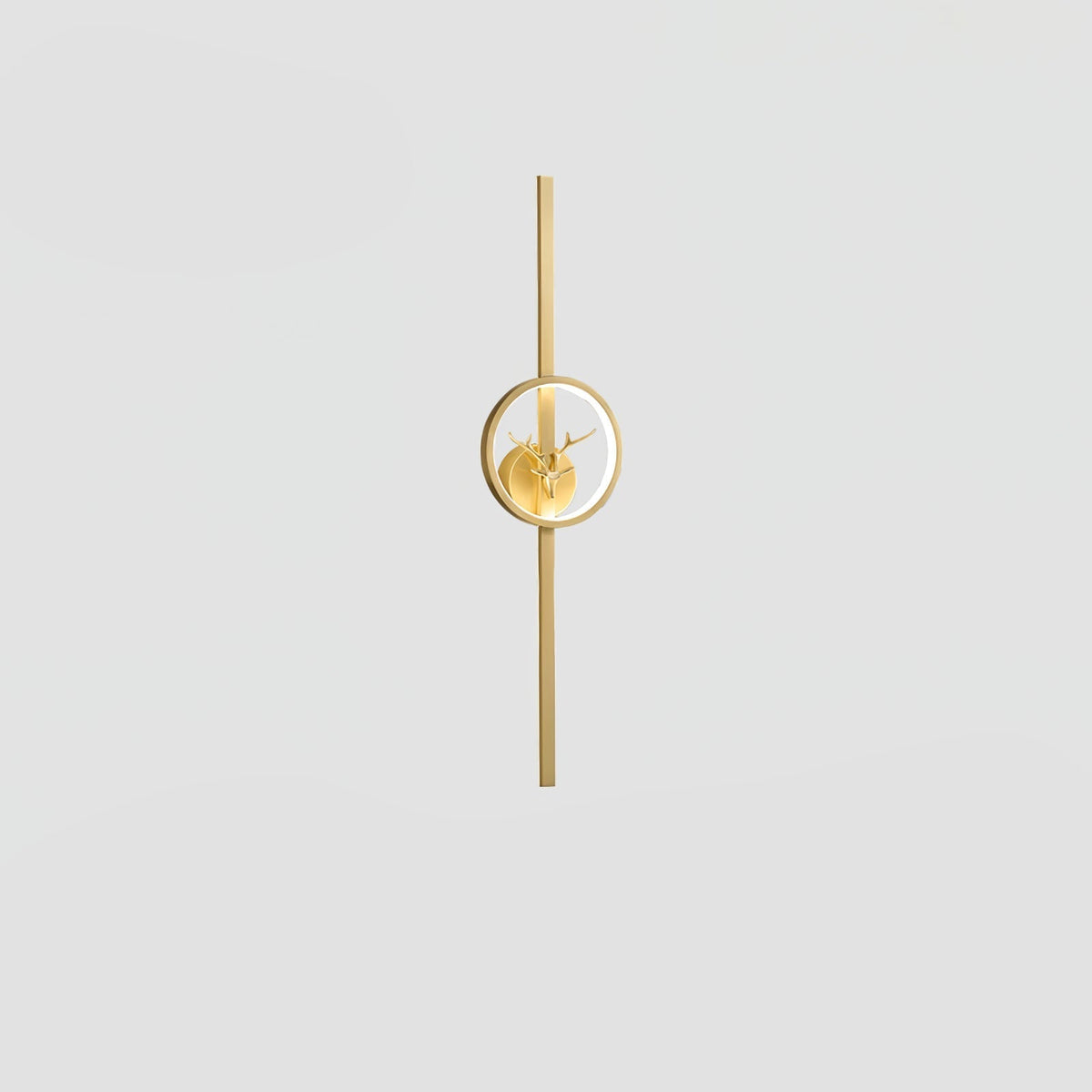 Vavinisra aplique de pared clásico de latón con forma de ciervo
